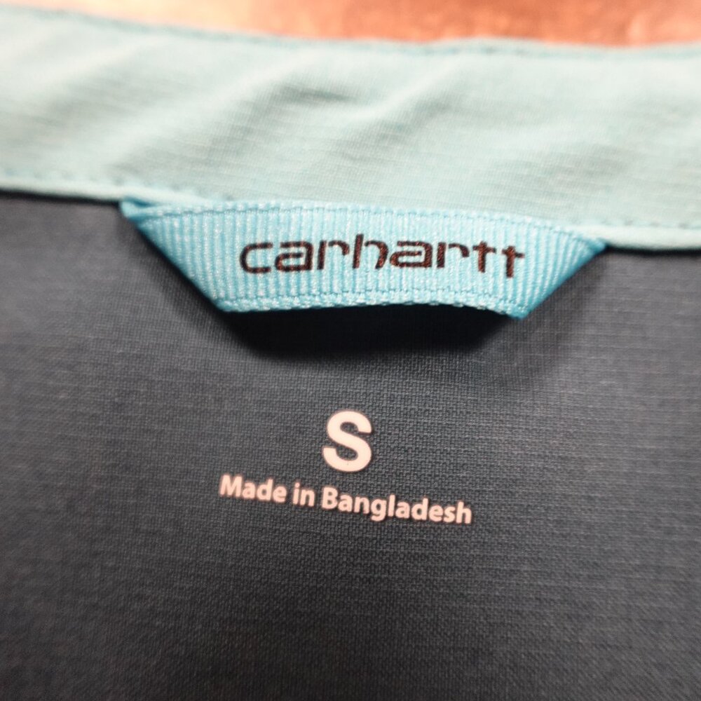 Carhartt Force Scrub Top Women’s Small Teal‎ V-Neck Utility Workwear - Picture 3 of 9